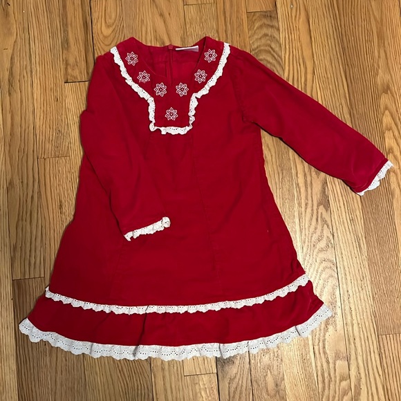 Hanna Andersson Red Corduroy Dress - Picture 1 of 3